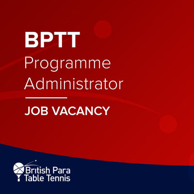 British Para Table Tennis are hiring